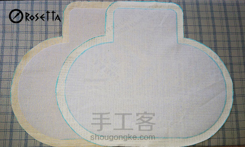 复古棉麻手拿包教程 第5步