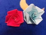 折纸漩涡玫瑰