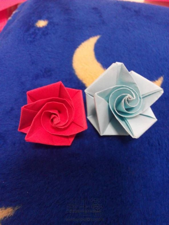 折纸漩涡玫瑰