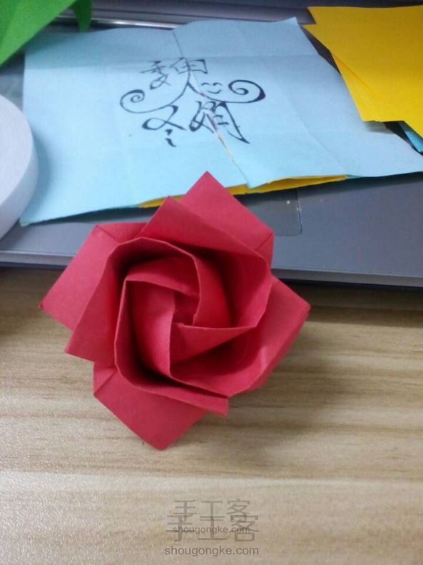 阿布玫瑰 折纸教程