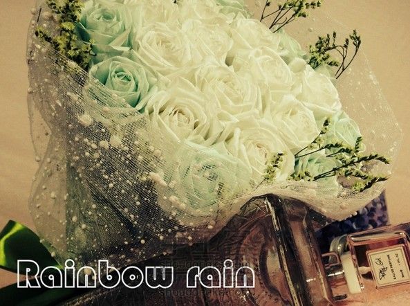 Rainbow rain 原创 纸艺玫瑰