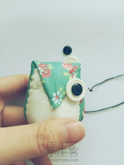 【材料包可购】布艺猫头鹰制作教程 第40步