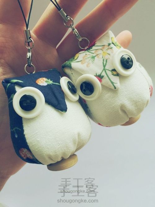 【材料包可购】布艺猫头鹰制作教程 第3步