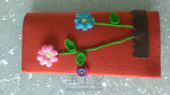不织布钩针包包制作教程