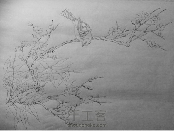 发个白描过程图!算教程不?