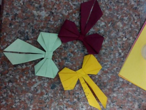 蝴蝶结 折纸教程