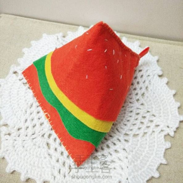 三角形的汉堡包收纳包制作教程