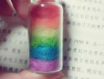 羊毛毡彩虹瓶