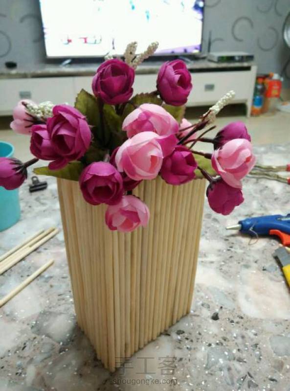 竹制花瓶制作教程