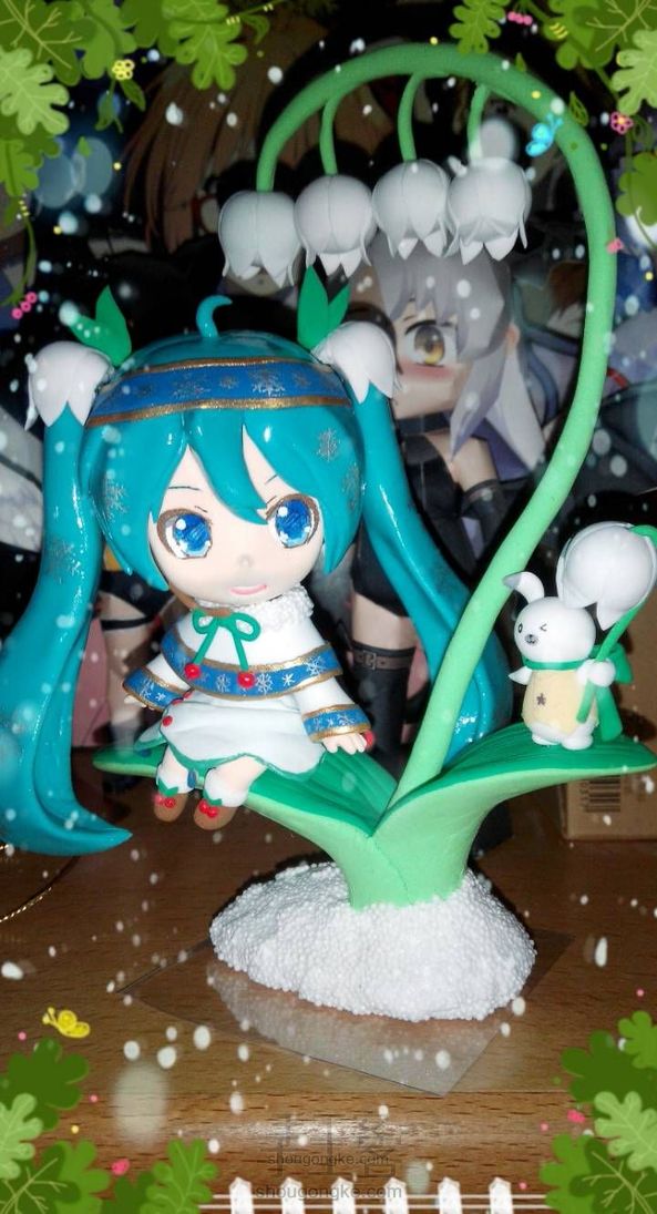 铃兰雪初音(坐姿)简单制作过程