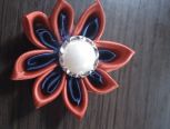红蓝魅惑小花，有现货，可以按照要求制作成发夹或头绳