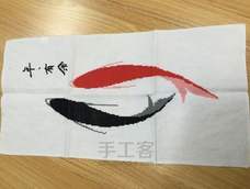 【爱心手工市集】年年有余 十字绣--陈佳 【爱心手工市集】年年有余 十字绣--陈佳