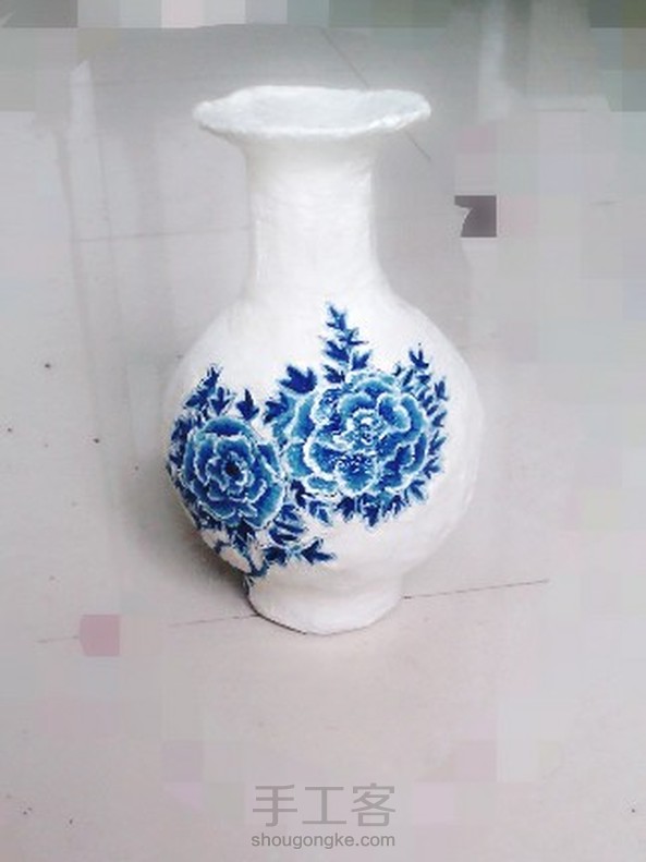 纸做的青花瓷