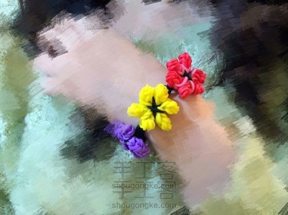 春天来了,花花手链编起