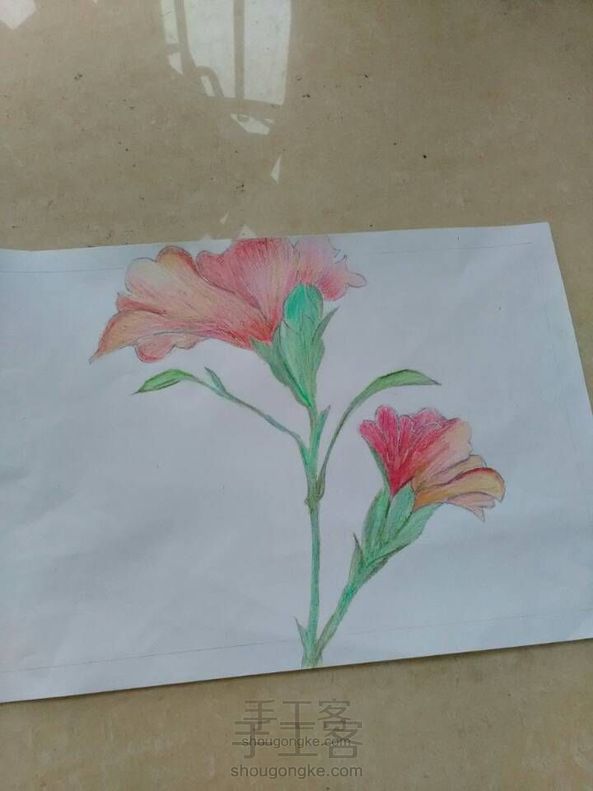 教你如何用蜡笔画出水粉画