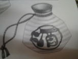 酒瓶的素描画法