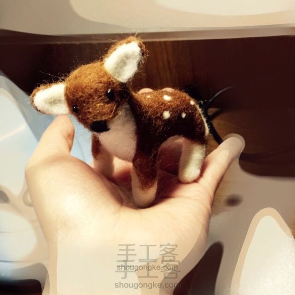 羊毛毡小小梅花鹿儿💗(无角)