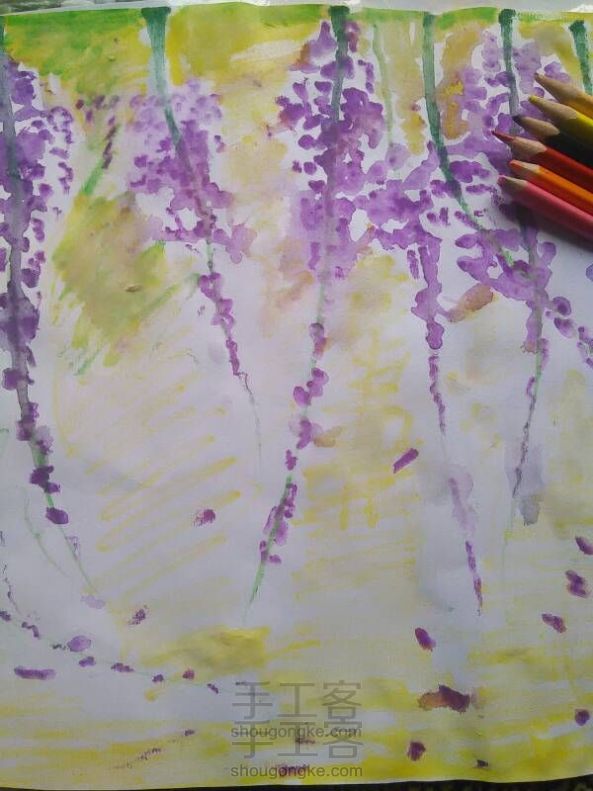 紫藤花的画法