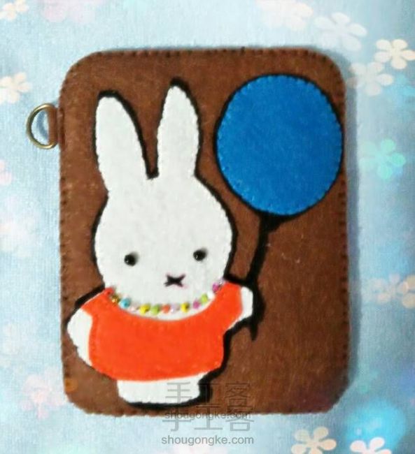 不织布—原创米菲兔零钱包