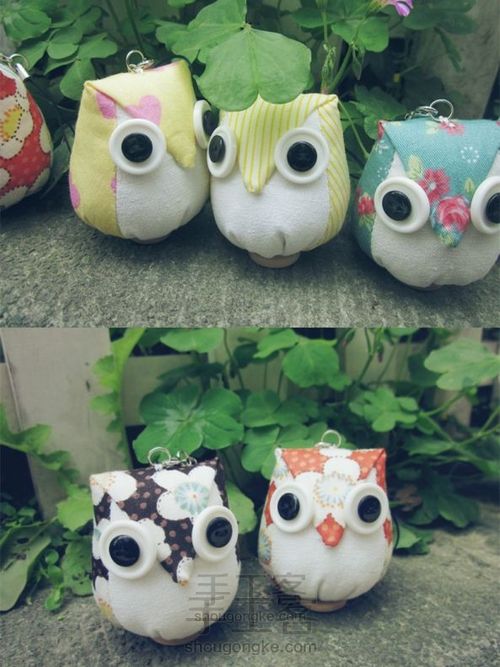 【材料包可购】布艺猫头鹰制作教程  第2步