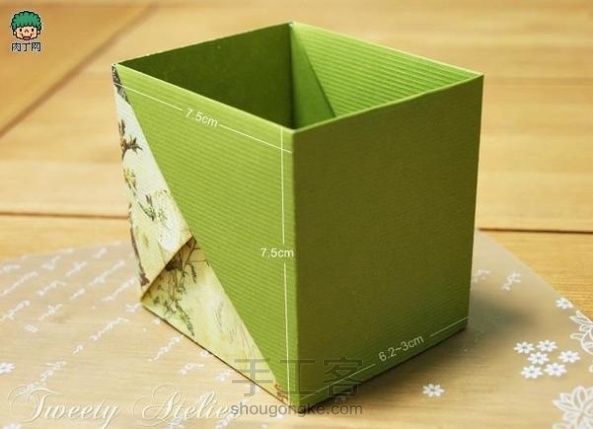 简单实用的折纸收纳盒手工diy制作教程
