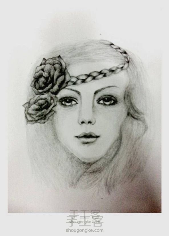 异域风情美女素描(非专业)