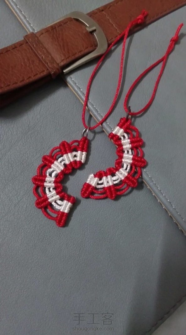 新手必学原创【红颜如画】斜卷结挂饰