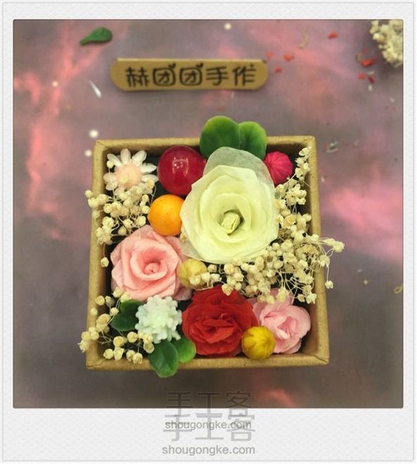 迷你永生花盒的制作微世界