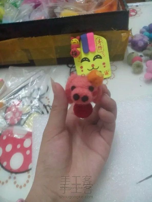 十二生肖——小萌猪,下面的小球球可以活动呦!