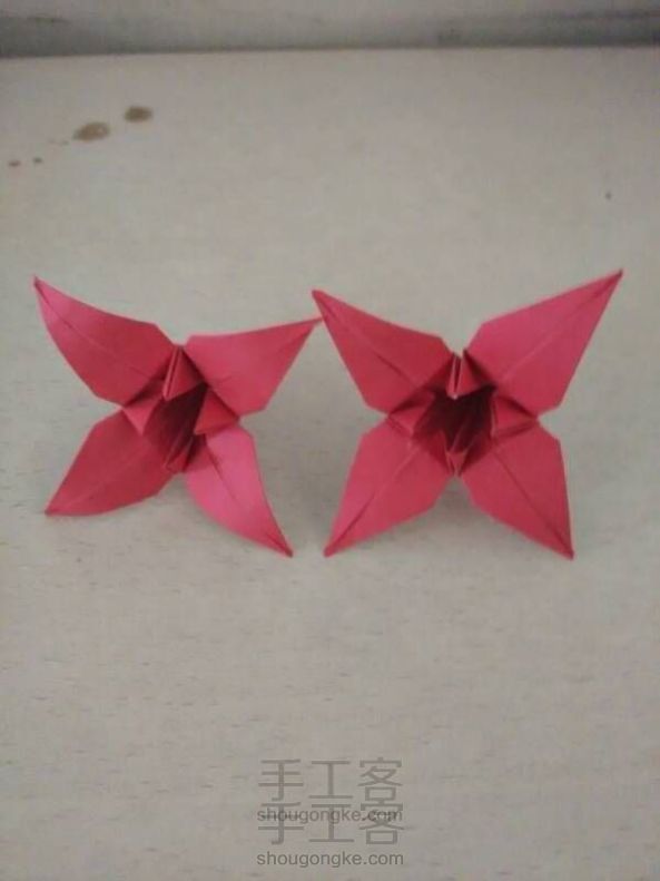 折纸制作:百合花