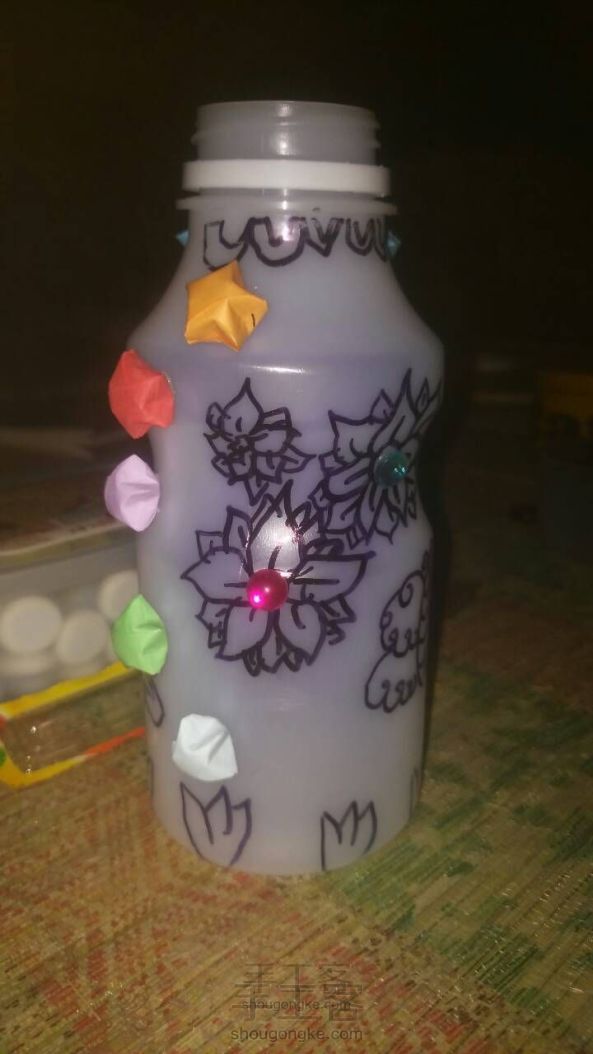 我的创意画花瓶