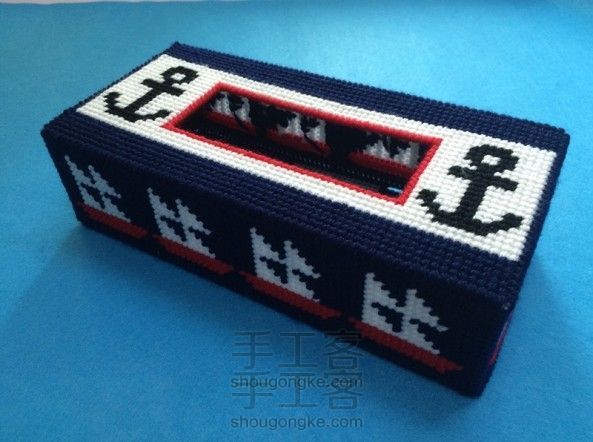 重新做了一份立体绣纸巾盒的教程,之前的那个太丑了,被我删了