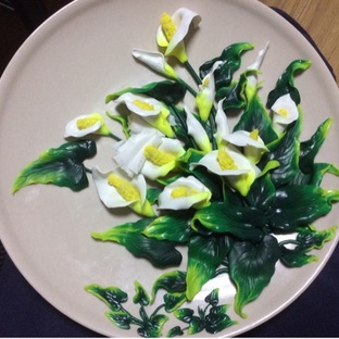 懒兔子软陶马蹄莲教程