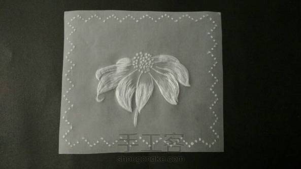 纸蕾丝入门小花