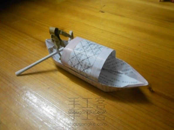水上人家。。。。乌蓬船折纸教程