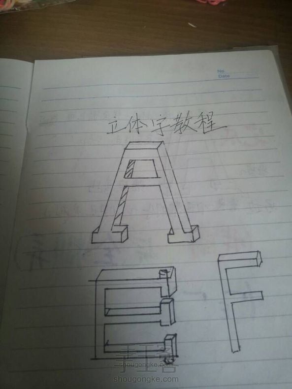 立体字