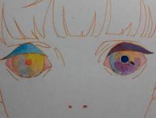 我总结的一位日本插画师的眼睛画法之一？！有点玛丽苏