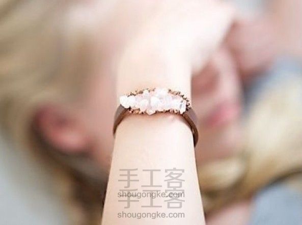 水晶小皮绳儿手链（转载）