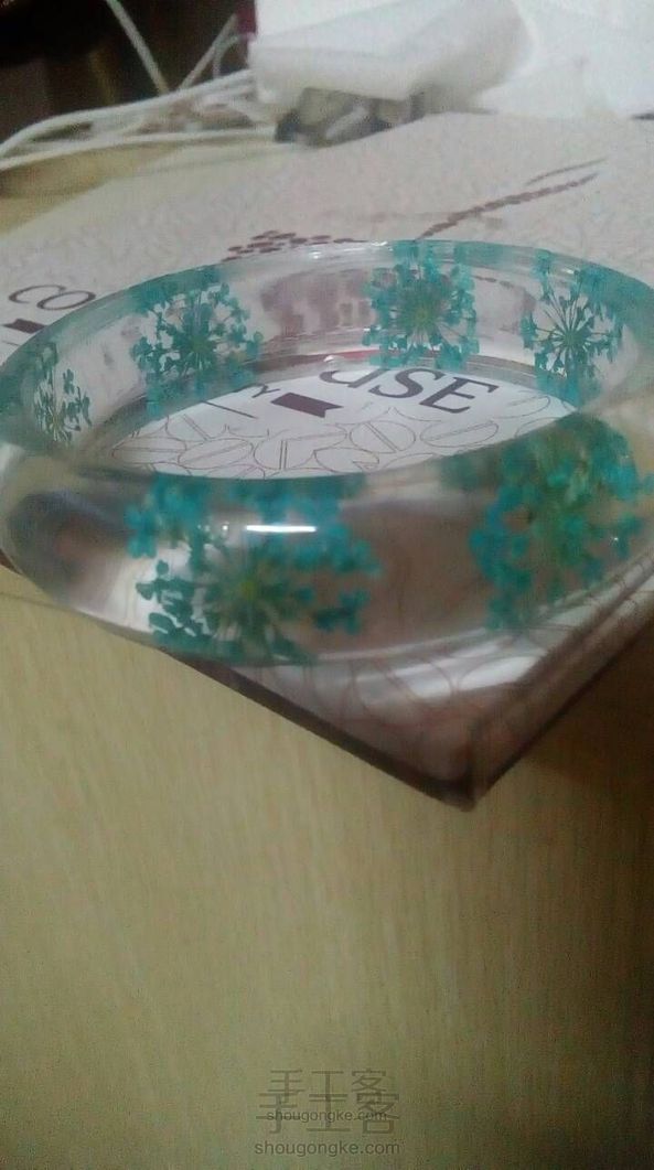水晶滴胶手镯(○` 3′○)