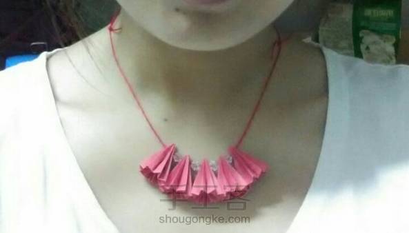 折纸项链,美美哒。