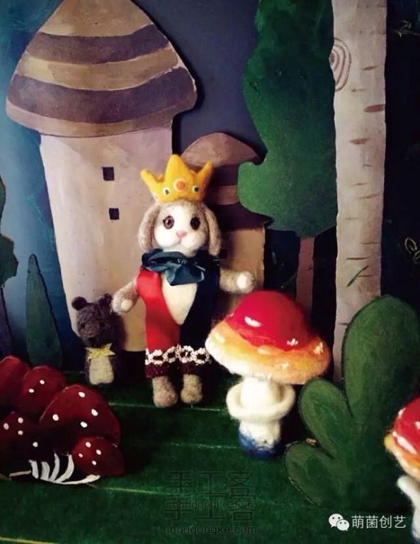 垂耳兔国王 家庭式木偶剧场角色制做啦👹✌️
