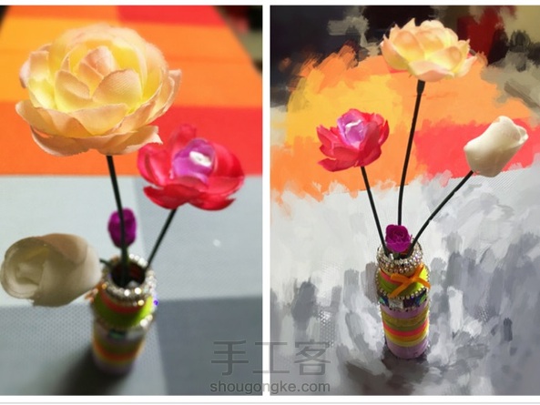 闪闪惹人爱的插花瓶