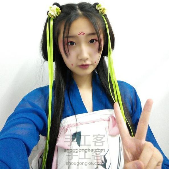 不用假发的古风发型教程