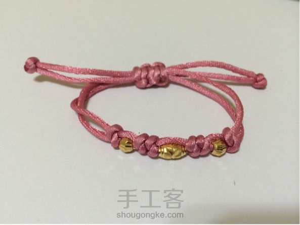 转运珠新编,蛇结装饰金珠手绳
