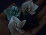 很简单的折纸玫瑰，