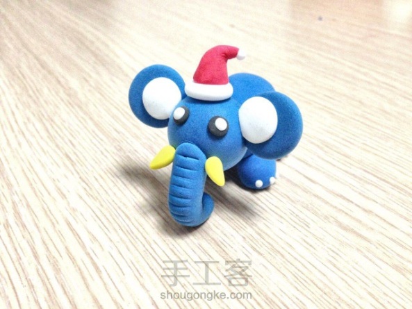 【优姬原创】超轻粘土作品·圣诞节的🐘！！！