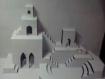 白雪城堡 纸雕作品