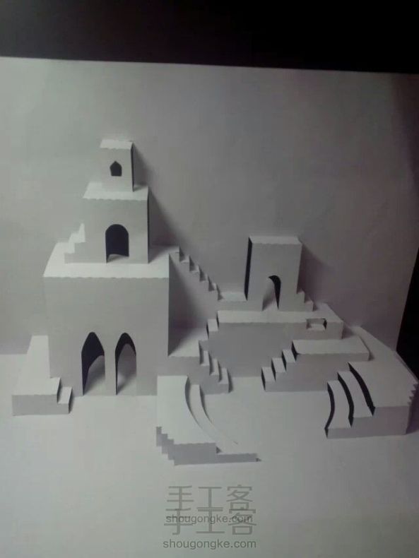 白雪城堡 纸雕作品