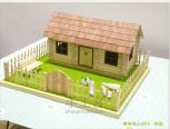 手工木屋模型“原木森林小屋”