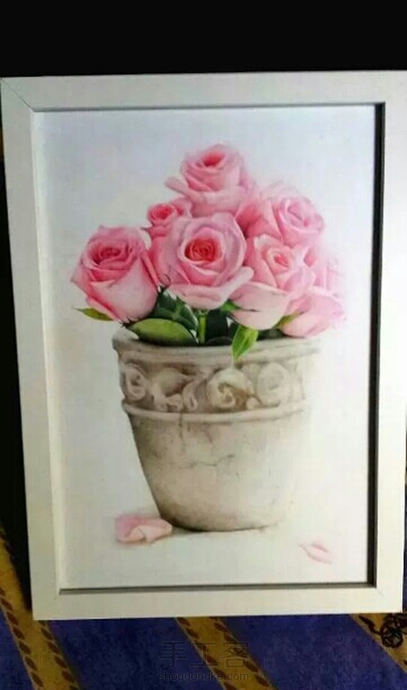 翠美教你画一盆逼真的花[彩铅版]原创